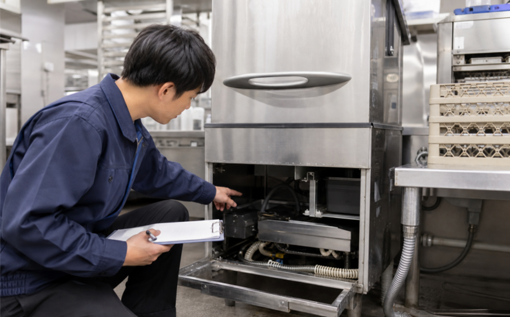 業務用食器洗浄機を売る前に確認したいこと｜動作・清掃・取り外し・搬出の準備