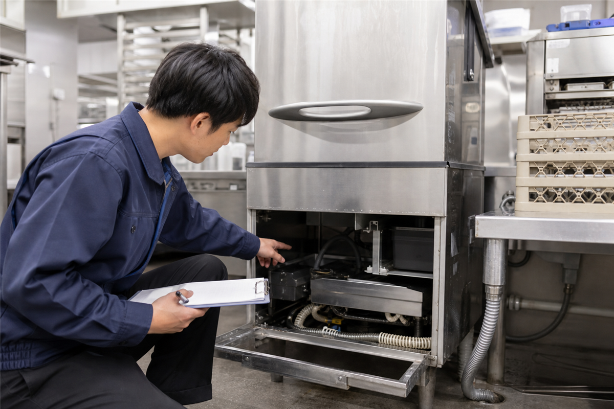 業務用食器洗浄機を売る前に確認したいこと｜動作・清掃・取り外し・搬出の準備