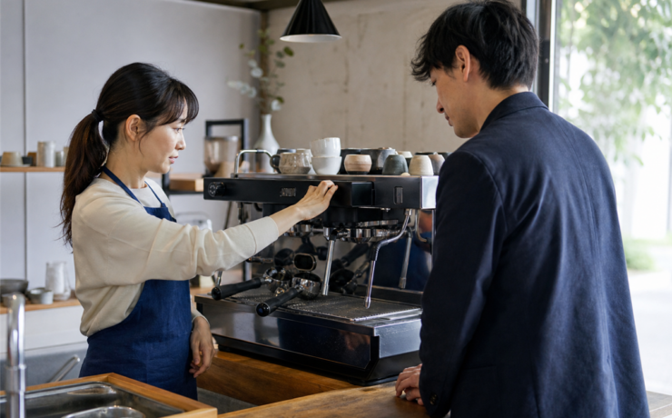 業務用コーヒーマシンを売る前に見る型番・給排水・抽出・搬出