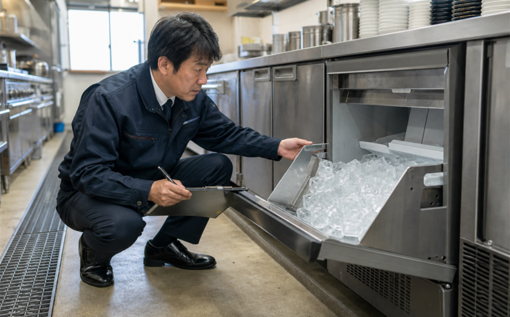 業務用製氷機を売る前に確認したい型番・製氷・水抜き・搬出