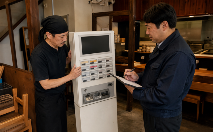 券売機を売る前に確認したい型番・鍵・データ消去と搬出条件